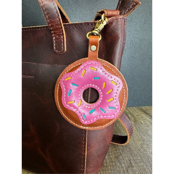 Portland Leather Handbags - Portland Leather DONUT Keychain FAST SHIP Purse Charm NEW
